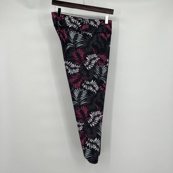 Fabletics Women's 7/8 Leggings L Large Palm Leaves Athletic Workout Leggings - Picture 1 of 8